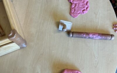 The Limes Red Class Explores Play Dough and Building
