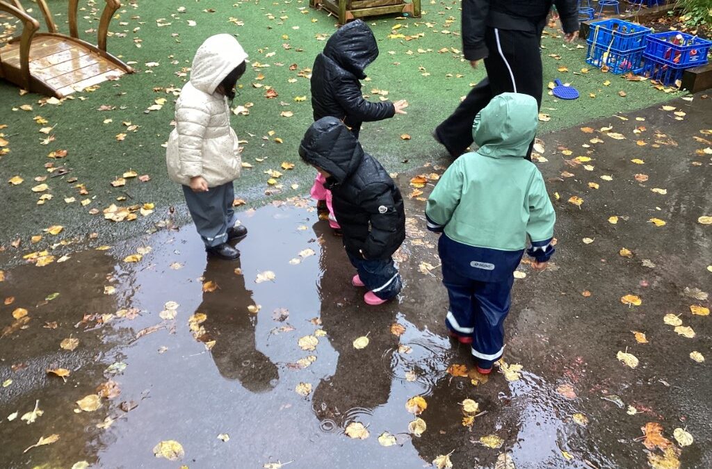 The Limes Willow Room Explores Autumn and Puddle Play