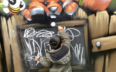 Rosemary Class 1 Explores New Garden Art and Harvests Sunflower