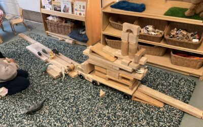 Creative Construction and Sensory Exploration in Class 1 at The Rosemary Nursery School