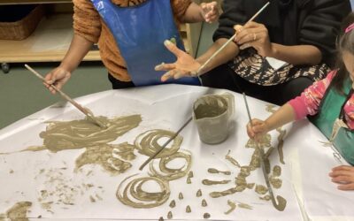 Rosemary Class 1 Explores Owl Babies and Clay