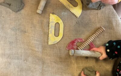 The Limes Red Class Enjoys Stories and Clay Exploration