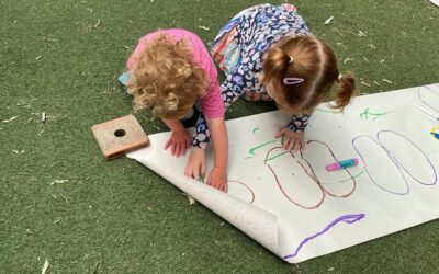 Mark Making and Water Play in the Sunshine: Willow Room’s Week