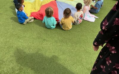 Shapes, Art and Parachute Fun in Green Class!
